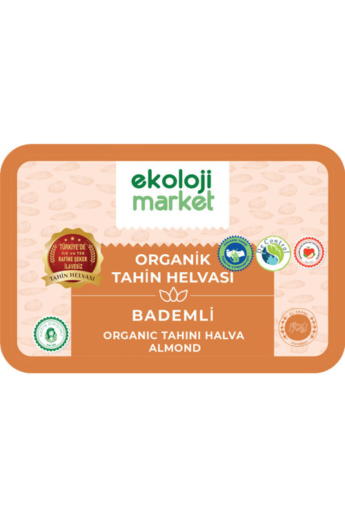 Organik Glutensiz Bademli Tahin Helvası 200 Gr / Organic Gluten-Free Almond Tahini Halva 200 Gr