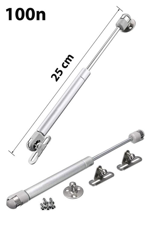 Dolap Kapağı Pistonu Mutfak Dolabı Kapak Gazlı Amörtisör Piston 100N 25Cm 4 Adet Mobilya Makasları G