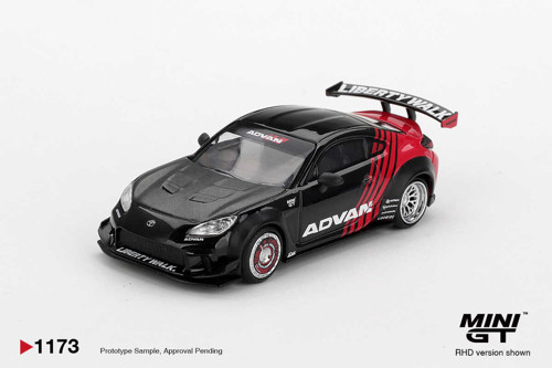 1:64 Toyota GR86 LB Nation Advan Liberty Walk Diecast Model Araba RHD MGT01173
