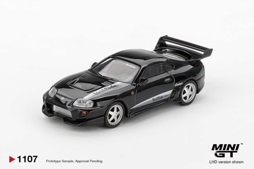 1:64 Toyota Supra VeilSide Combat V-II Black JDM Diecast Model Araba MGT01107