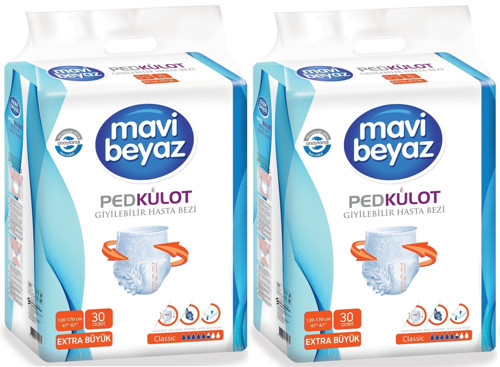 Ped Emici Külot Yetişkin Bezi XL - Extra Large - Ekstra Büyük 60 Adet