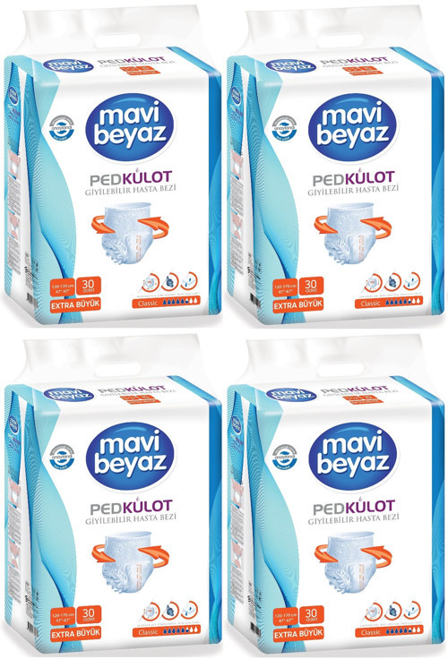 Ped Emici Külot Yetişkin Bezi XL - Extra Large - Ekstra Büyük 120 Adet