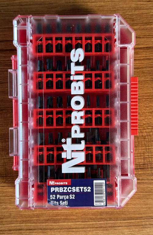 Nt PROBITS Endüstriyel S2 Bits / Vidalama Ucu Seti - 52 Parça