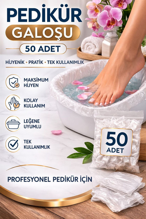 Pedikür Galoşu 50 adet Tek kullanımlık