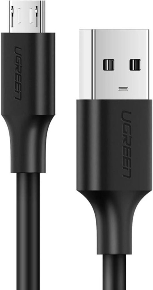2.0 A USB-A & Micro USB Data ve Şarj Kablosu, 1 Metre, Siyah, 60136