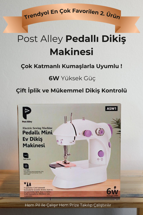 Pedallı Dikiş Makinesi 6w Yüksek Güç, Çok Kullanımlı Taşınabilir