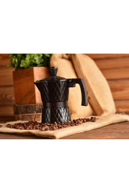 Taşev T1202 Adamante Moka Pot 3 Fincan (alüminyum)