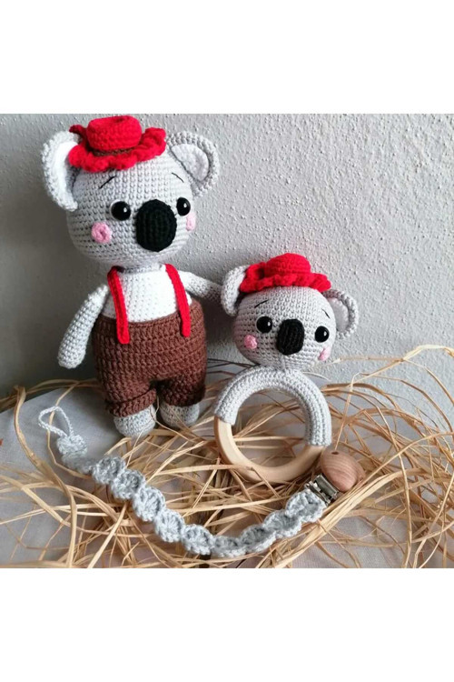 Amigurumi koala carlie 3 lü set