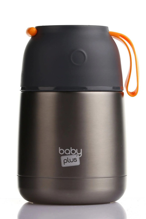 Vakumlu Çift Taraflı Bebek Mama Saklama Termosu 450 ml - Çelik Termoslu Matara - Çocuk Okul Matara