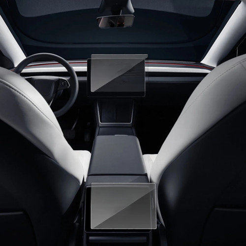 Tesla Model Y 2025 15,4 uyumlu inc Navigasyon ve Arka Yolcu Ekran uyumlu Nano Koruyucu 2li Set
