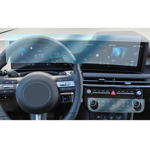 Hyundai Tucson 12.3 inç Navigasyon ve Klima uyumlu Nano Ekran Koruyucu 2 li set