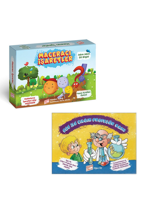 2. Ve 3.Sınıf Ege Ile Çılgın Profesör Bani + Maceracı İşaretler Hikaye Seti (10+10 Kitap)