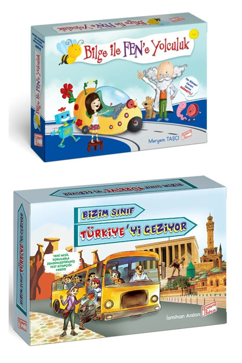3.Sınıf Ve 4.Sınıf Bilge İle Fene Yolculuk + Bizim Sınıf Türkiye'Yi Geziyor (2 Kitap Set)