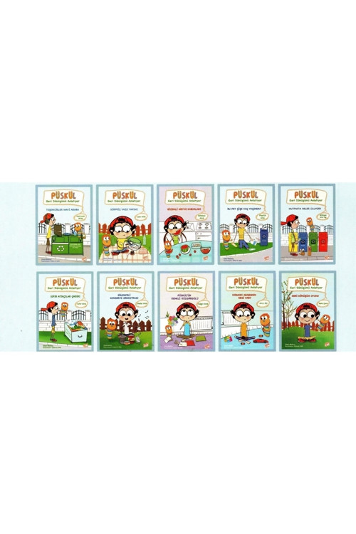 1. Sınıf Hikaye Kitabı Set 10 Kitap Püskül Geri Dönüşümü Anlatıyor
