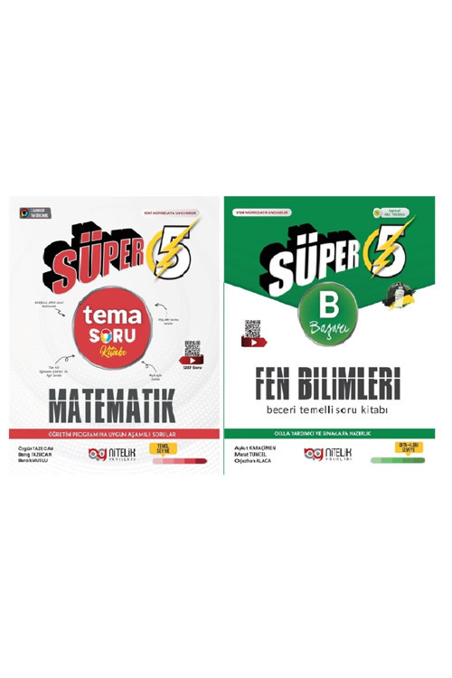 5.Sınıf Matematik Tematik Fen Bilimleri (B) "Yeni Müfredat"