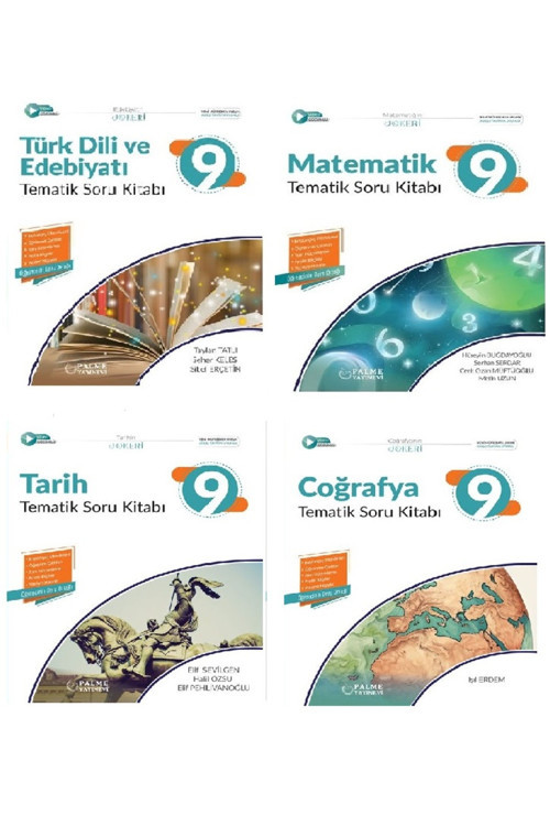 9.Sınıf Joker Türk Dili Edebiyatı*Joker Matematik*Joker Tarih*Joker Coğrafya Soru Kitabı Sözel Set