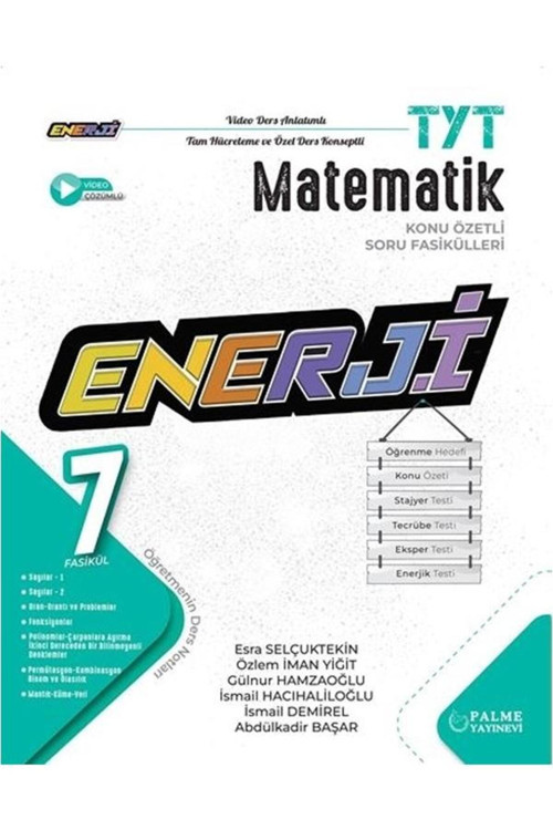 Palme Yks Tyt Enerji Matematik Konu Özetli Soru Fasikülleri *Yeni*