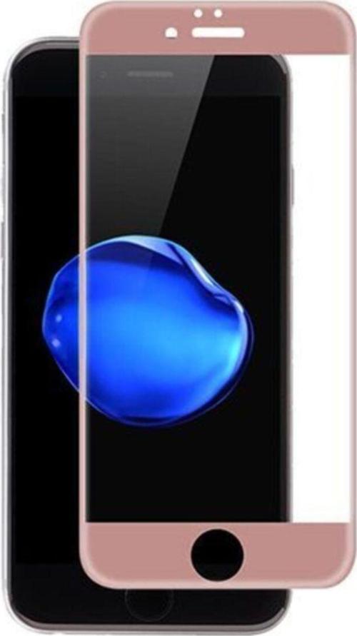 Iphone Uyumlu 7 Plus/8 Plus Kavisli 4d Cam Ekran Koruyucu Rose Gold