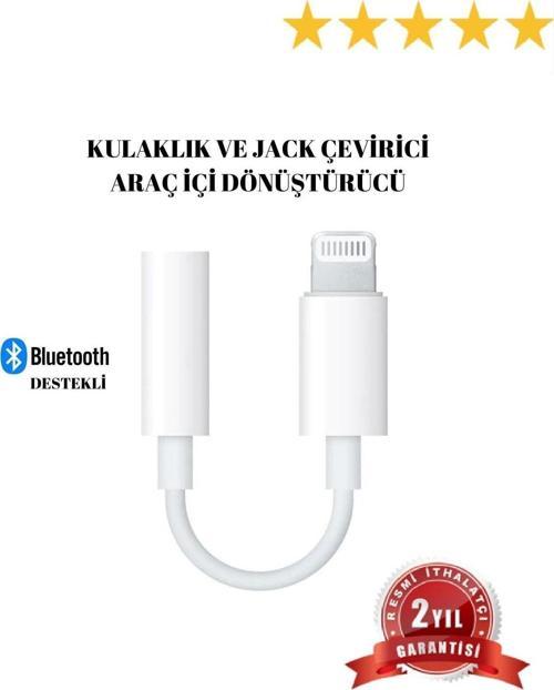 Iphone Tüm Serilerle Uyumlu Lightning Telefon Kulaklık Çevirici Aux Dönüştürücü Aparat Orjinal 7 8 X 11 12 13 14 Pro