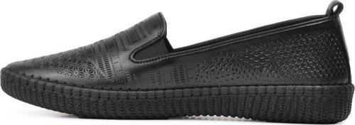 Voyager 7232 Hakiki Deri Siyah Kadın Günlük Ayakkabı