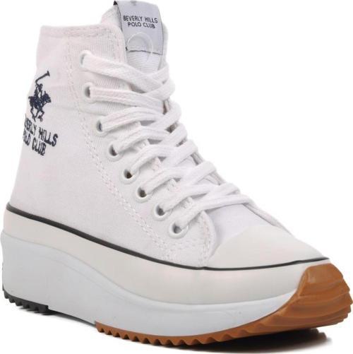 PO-30100 Beyaz Unisex Hi Sneaker