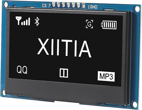 2.42 İnç VER 4.1 128x64 SSD1309 7 Pinli SPI/I2C OLED LCD Ekran Modülü