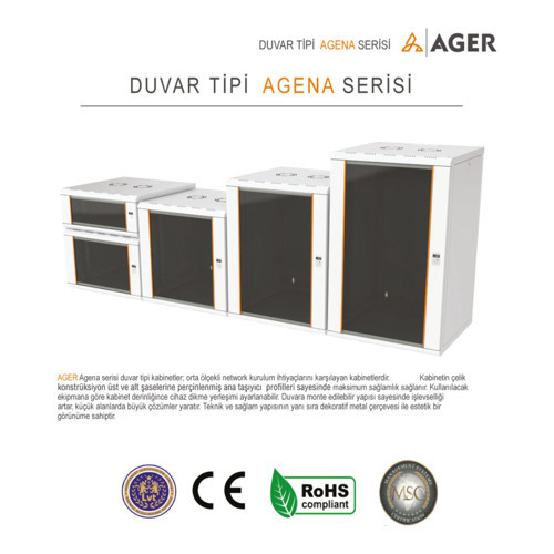 Agena Base 20U W=600mm D=600mm 19'' Duvar Tipi Kabinet