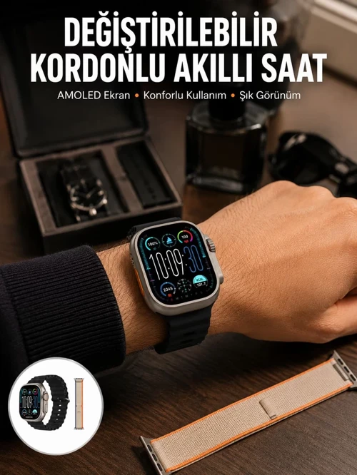 Akıllı Saat Çok Fonksiyonlu Unisex Sosyal Medya Bildirimli Bluetooth Yeni Nesil