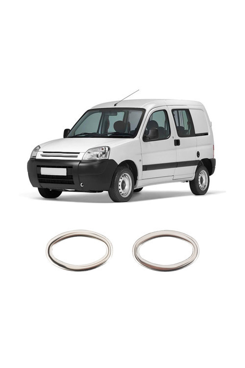 Citroen Berlingo Uyumlu 1996-2008 Krom Sinyal Çerçevesi 2 Parça Paslanmaz Çelik