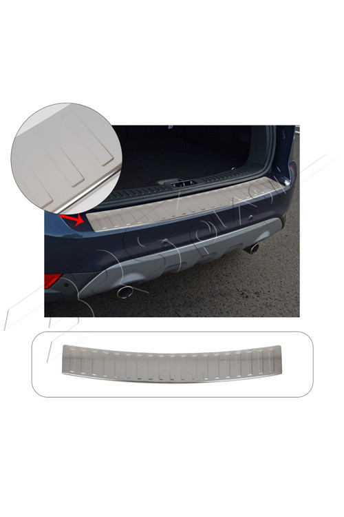 Ford Kuga 1 Uyumlu 2008-2012 Krom Arka Tampon Üstü Koruma Paslanmaz Çelik