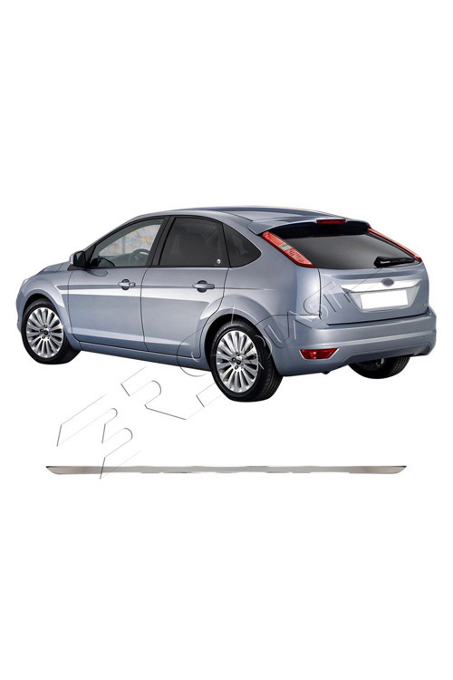Ford Focus 2 HB Uyumlu 2005-2011 Krom Bagaj Alt Çıtası Paslanmaz Çelik