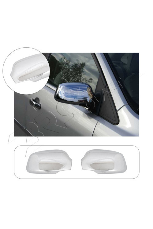 Ford Fiesta Uyumlu 2006-2009 Ayna Kapağı 2 Parça Abs Krom Kaplama