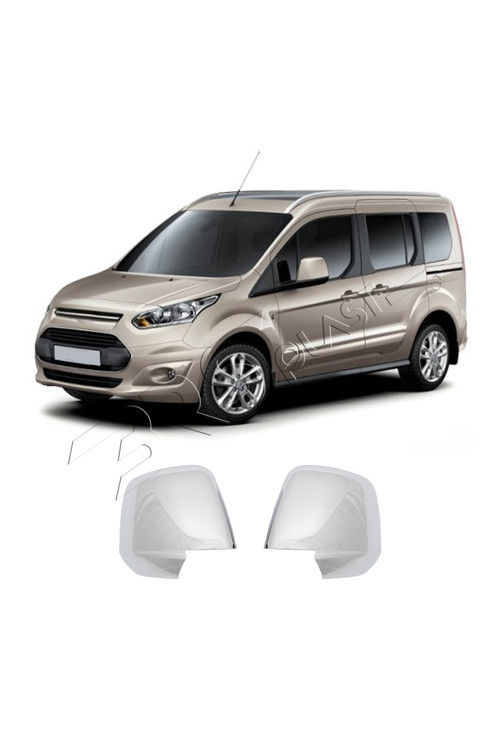 Ford Tourneo Connect Uyumlu 2015-2019 Ayna Kapağı 2 Parça Abs Krom Kaplama