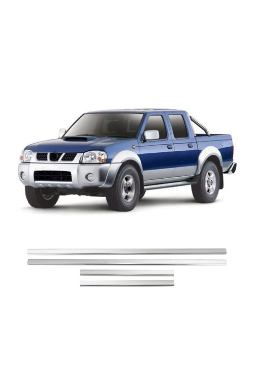 Nissan Skystar Uyumlu 1999-2006 Krom Cam Çıtası 4 Parça Paslanmaz Çelik