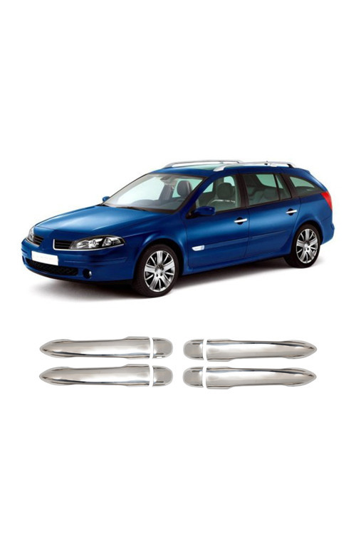 Renault Laguna 2 Uyumlu 2003-2008 Krom Kapı Kolu 4 Kapı Paslanmaz Çelik