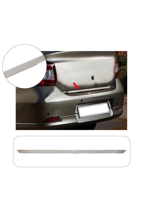 Renault Symbol Uyumlu 2007-2013 Krom Bagaj Alt Çıtası Paslanmaz Çelik