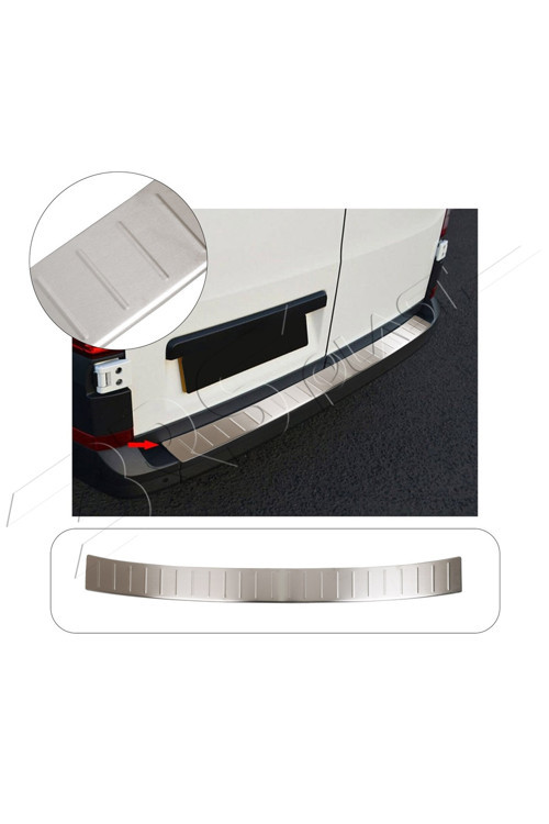Volkswagen Crafter Uyumlu 2017 Ve Üzeri Krom Arka Tampon Üstü Koruma Paslanmaz Çelik