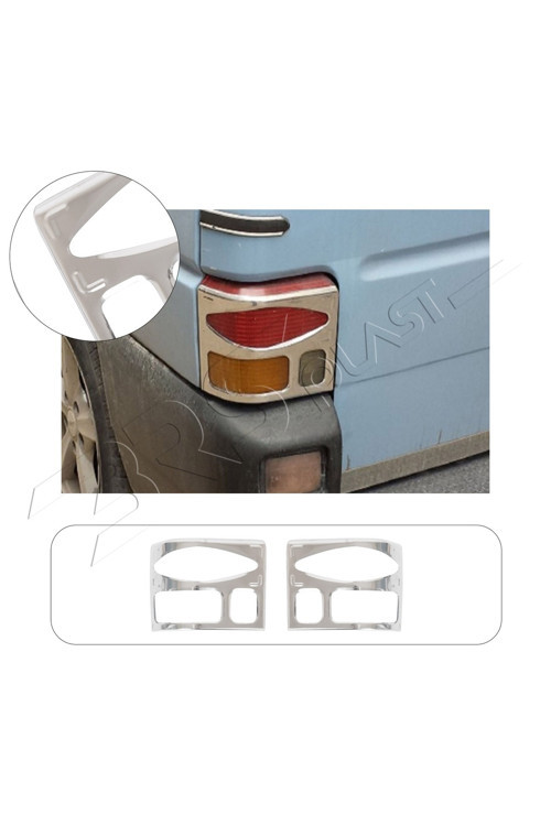 Volkswagen Transporter T4 Uyumlu 1995-2003 Krom Stop Çerçevesi 2 Parça Paslanmaz Çelik