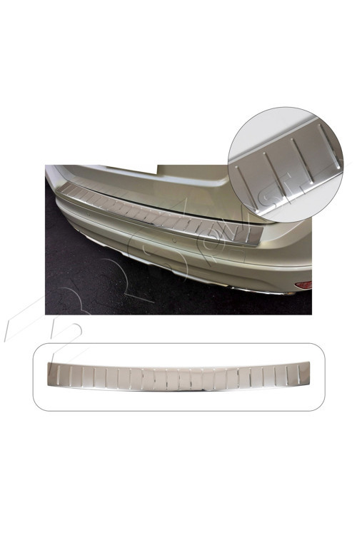 Volvo XC 90 Uyumlu 2001-2014 Krom Arka Tampon Üstü Koruma Paslanmaz Çelik