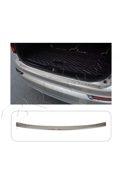Volvo XC90 Uyumlu 2015 Ve Üzeri Krom Arka Tampon Üstü Koruma Paslanmaz Çelik