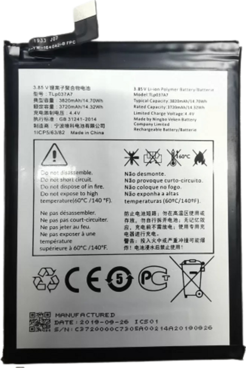 Alcatel TCL PLEX T780H Pil Batarya TLP037A7