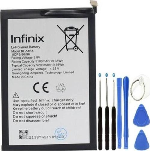Infinix Hot 10 Pil Batarya + Tamir Seti Bl-51bx 5200 Mah