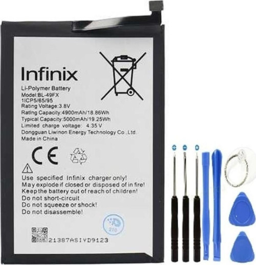 İnifix Hot 8 Pil Batarya Bl-49fx+tamir Set 5000 Mah