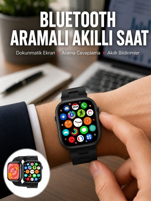 Yeni Seri Akıllı Saat Amoled Ekran Yüksek Çözünürlüklü 41 mm Kasa - GGGGGG4913-1539