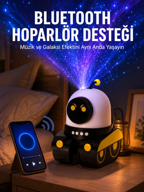 Otomatik Döner Slaytlı Üç Parlaklık Ayarlı Projektör Lamba Yeni Nesil - GGGGGG8748-4638