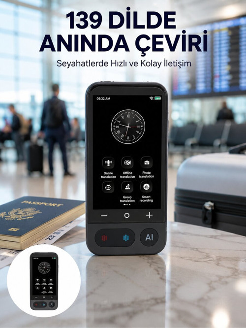 Fotoğraf Tanıma ve Konuşma Çevirili Akıllı Tercüman Yeni Nesil - GGGGGG1342-9776
