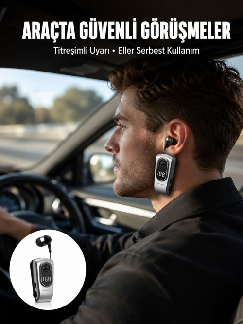 Kablosuz Bluetooth 5.2 Kulaklık – Titreşimli Uyarı ve Uzun Pil Ömrü Yeni Nesi - GGGGGG2639-6