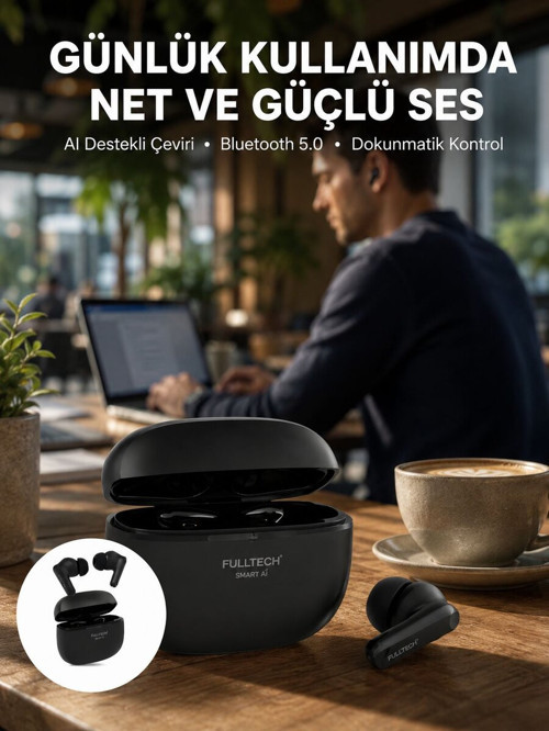 Akıllı Çeviri Destekli Bluetooth Kulaklık Profesyonel Ses Deneyimi Yeni Nesil - GGGGGG1087-7880