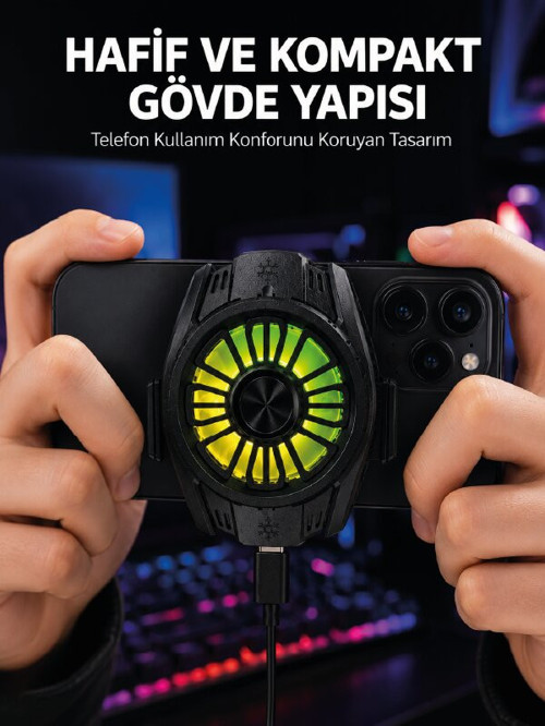 Telefon ve Tablet Uyumlu Manyetik Mobil Soğutucu Fan - GGGGGG4887-8236
