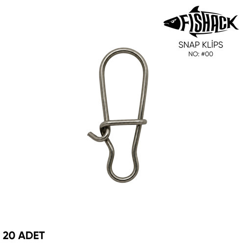 Snap Klips Paslanmaz Çelik - 20 Adet - No: #00